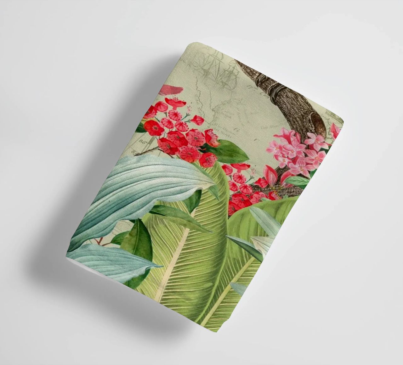 Perroquets exotiques colorés et nostalgiques dans une jungle tropicale 2 serviette de bain de Vintage World - Uta Naumann