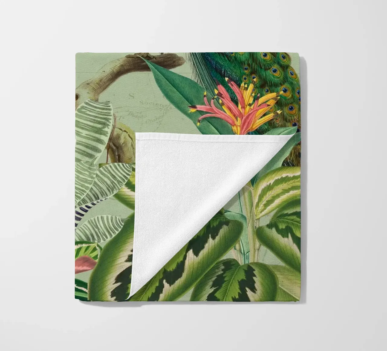 Pavoni esotici in paradiso telo mare da Vintage World - Uta Naumann