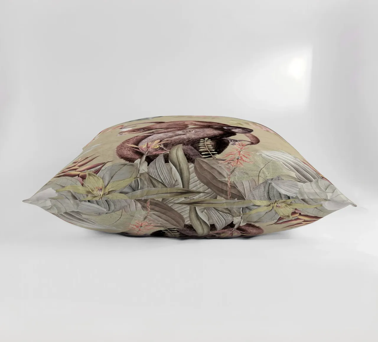 Scimmie esotiche felici in una giungla tropicale cuscino da Vintage World - Uta Naumann