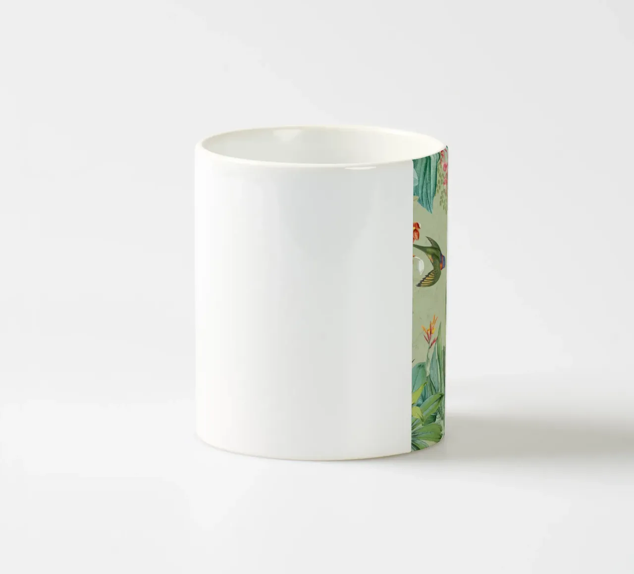 Pavoni colorati nella giungla tropicale tazza in ceramica da Vintage World - Uta Naumann