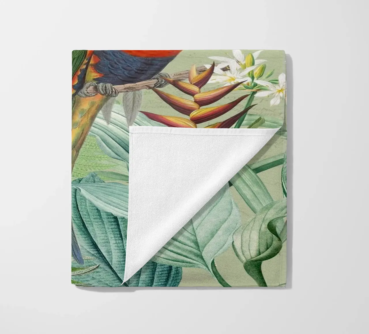 Pavoni colorati nella giungla tropicale telo mare da Vintage World - Uta Naumann