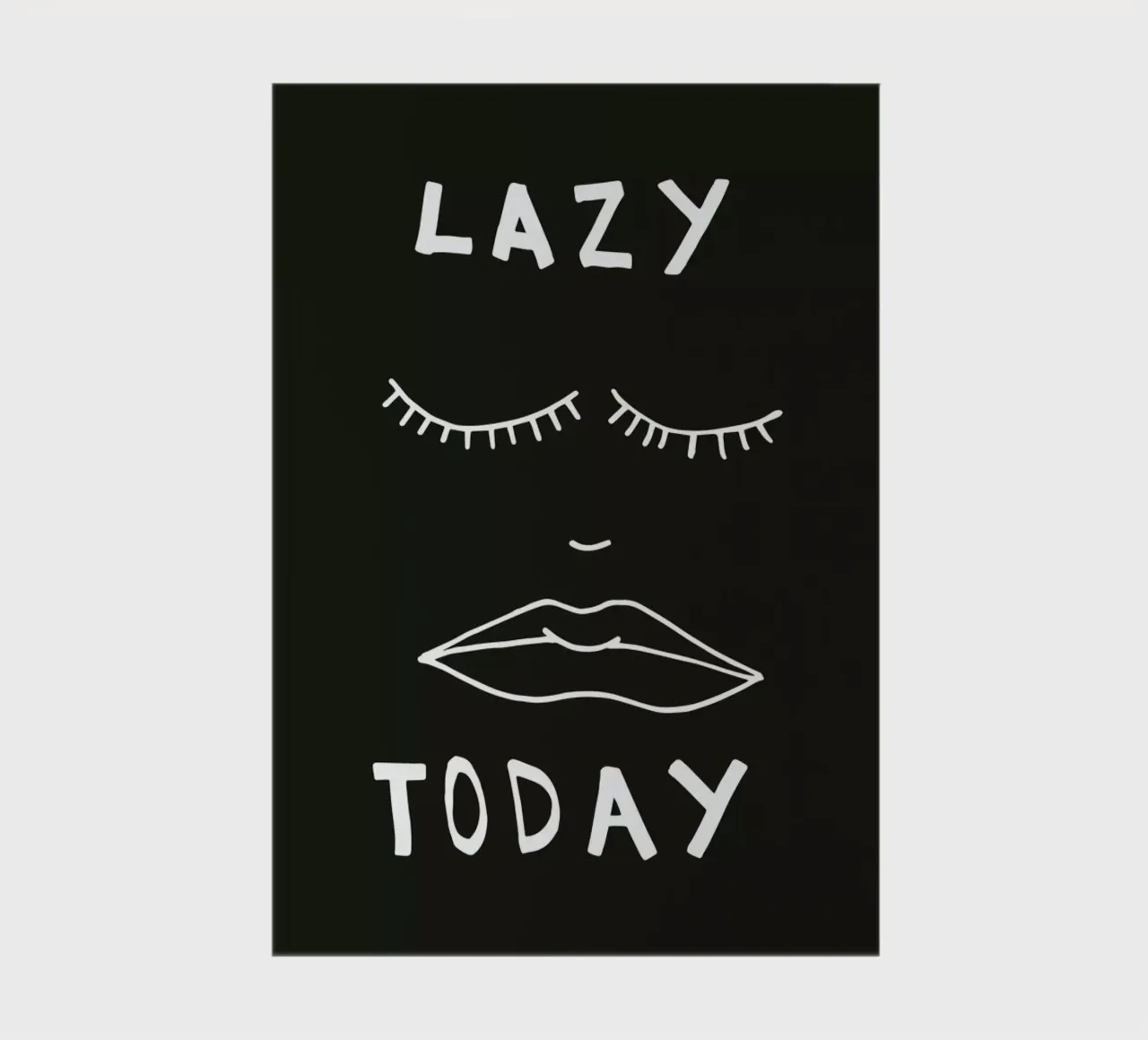 Lazy Today notebook by Vasare Nar