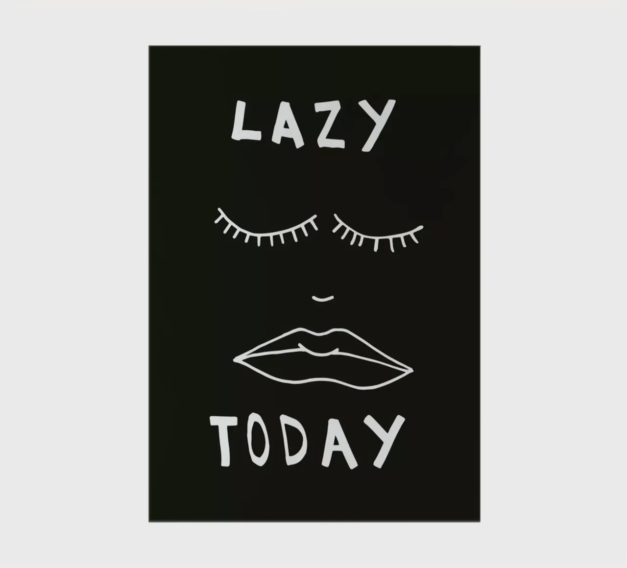 Lazy Today notebook by Vasare Nar