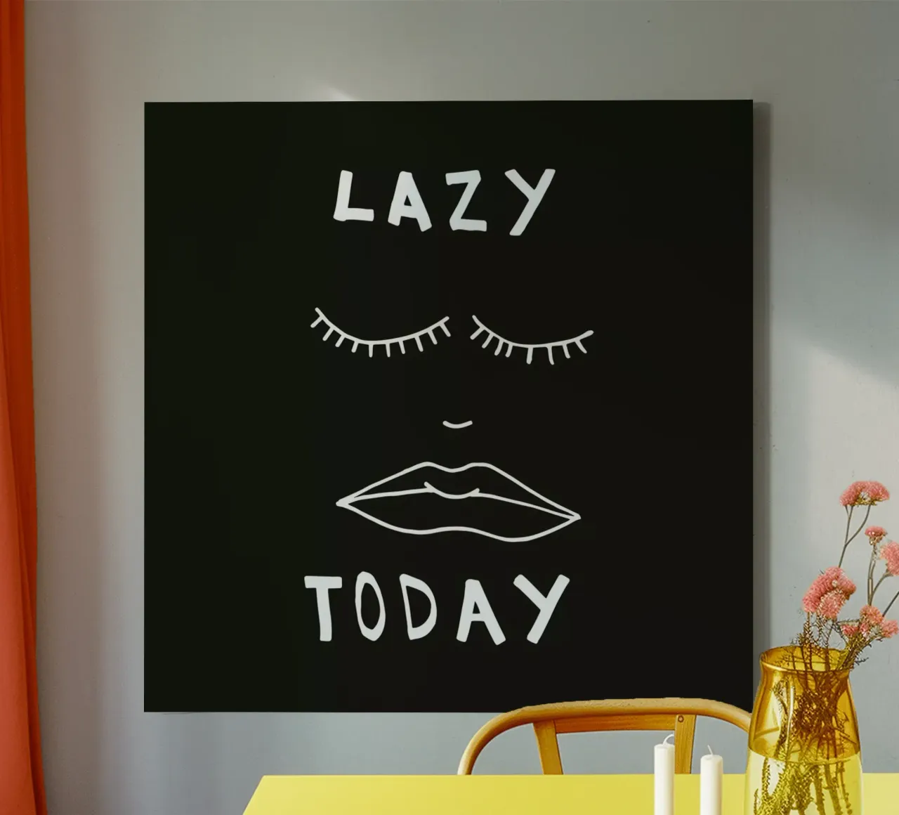 Lazy Today Leinwand von Vasare Nar