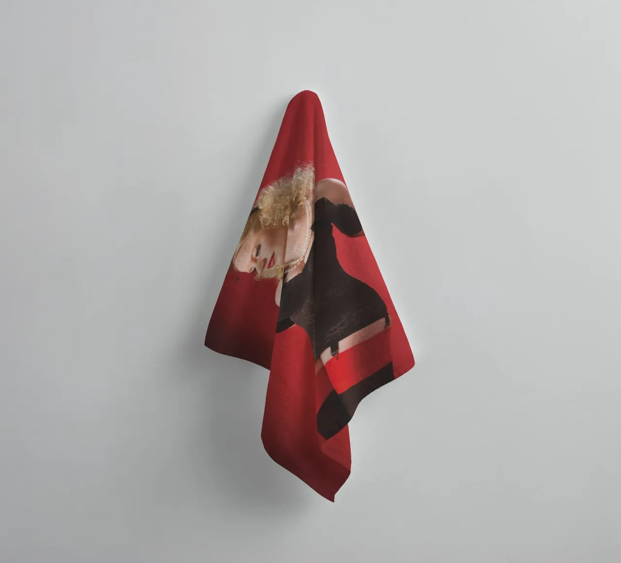 Corsetto nero asciugamano da bagno da Dave Hare Photography