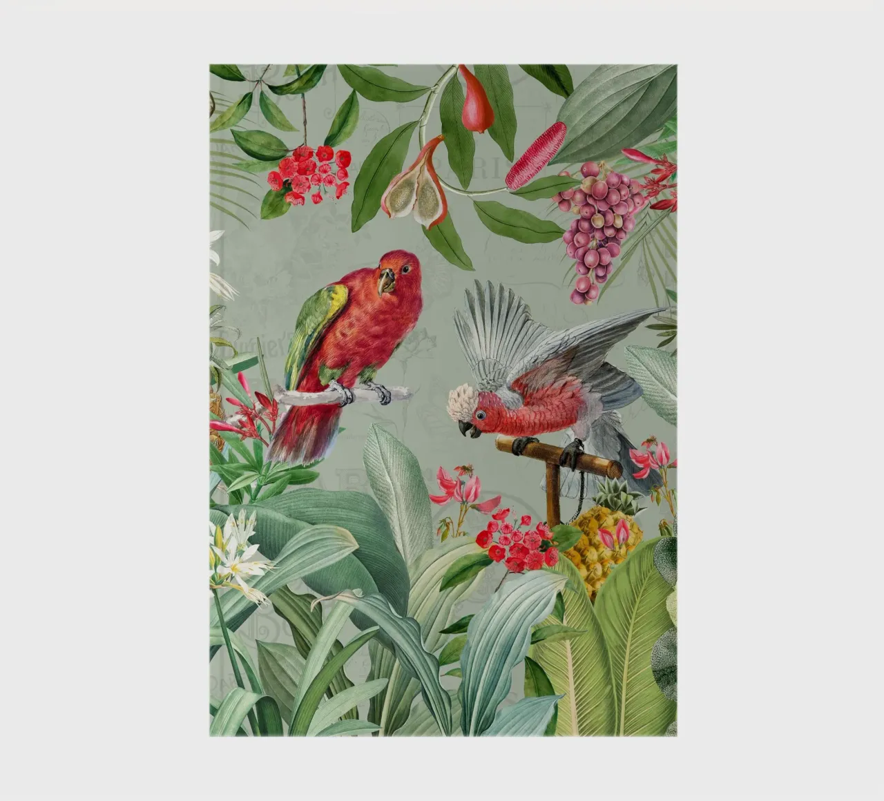 Crimson Wings in Paradise 1 notebook by Vintage World - Uta Naumann