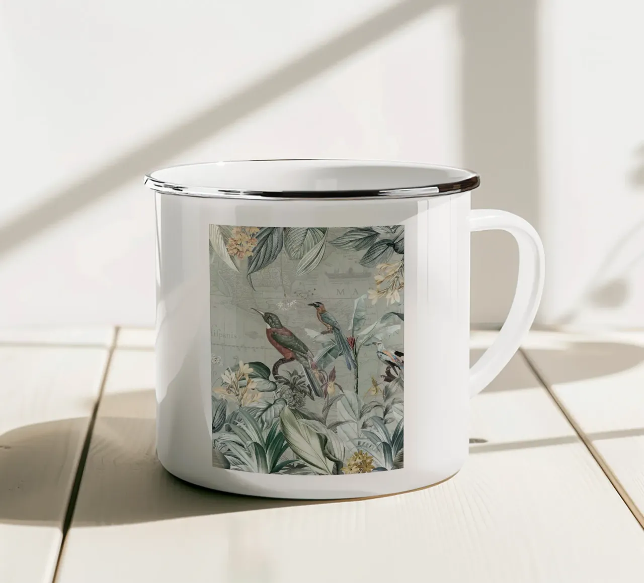 Pesci Re d'epoca ai tropici 1 tazza in smalto da Vintage World - Uta Naumann