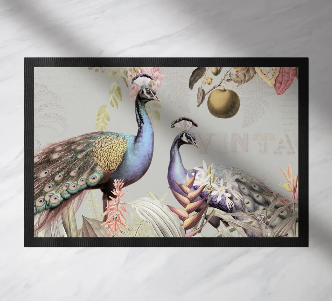 Piume esotiche in Paradiso 2 zerbino da Vintage World - Uta Naumann