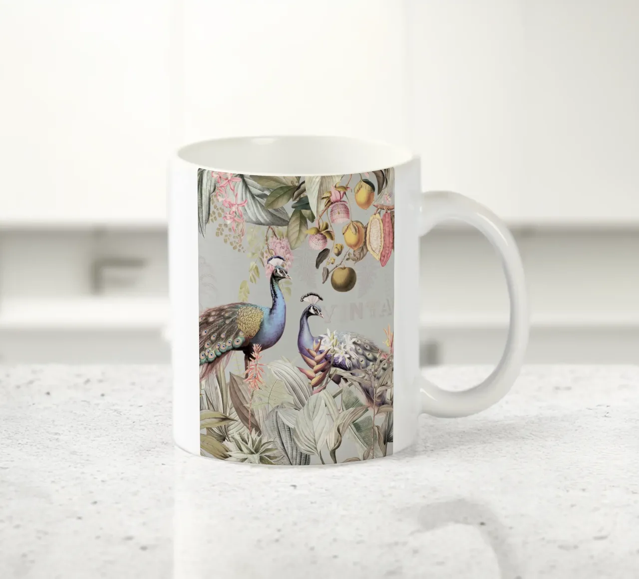 Piume esotiche in Paradiso 2 tazza in ceramica da Vintage World - Uta Naumann
