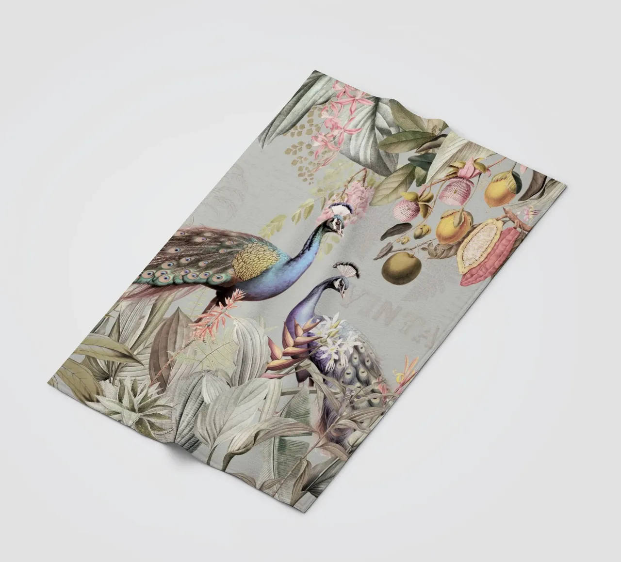 Piume esotiche in Paradiso 2 coperta in pile da Vintage World - Uta Naumann