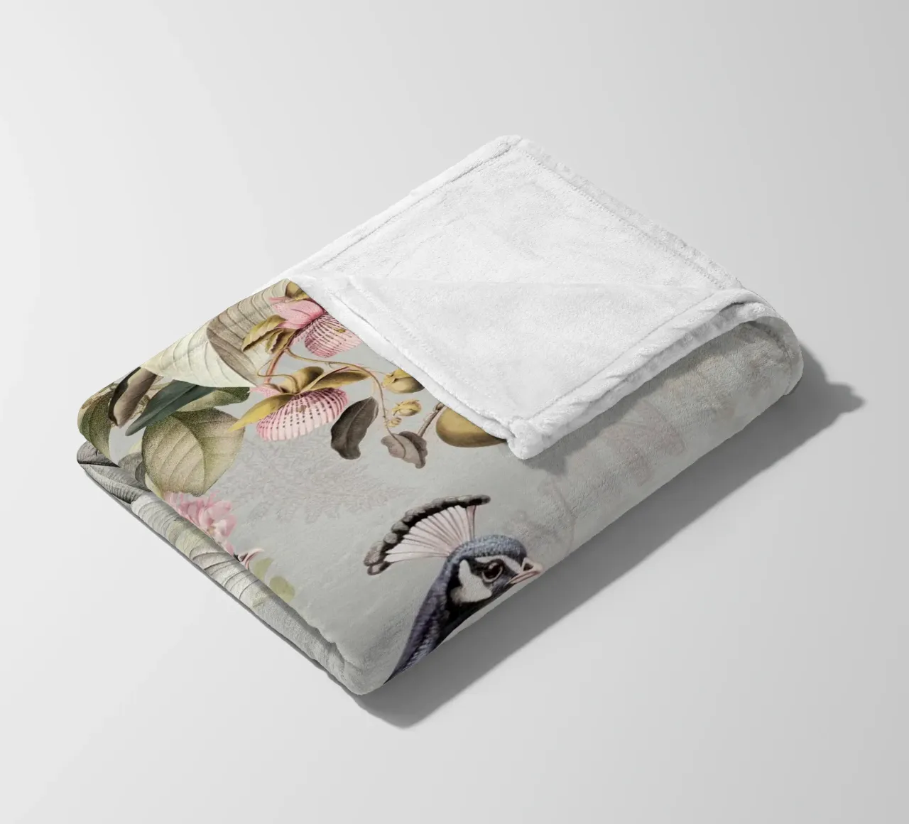 Piume esotiche in Paradiso 2 coperta in pile da Vintage World - Uta Naumann