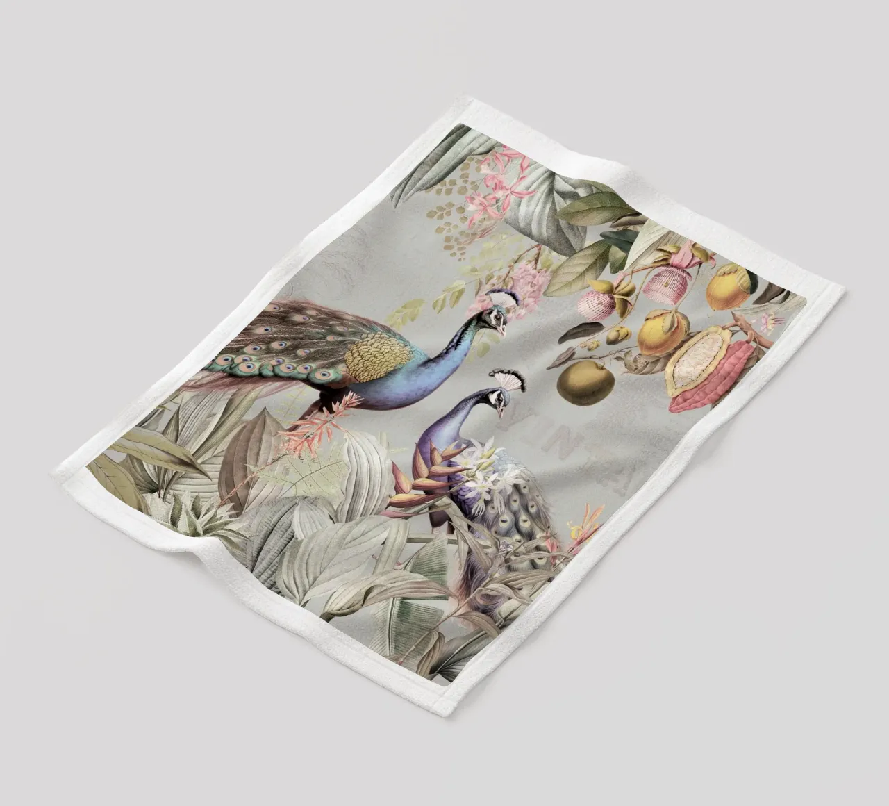 Piume esotiche in Paradiso 2 coperta in pile da Vintage World - Uta Naumann