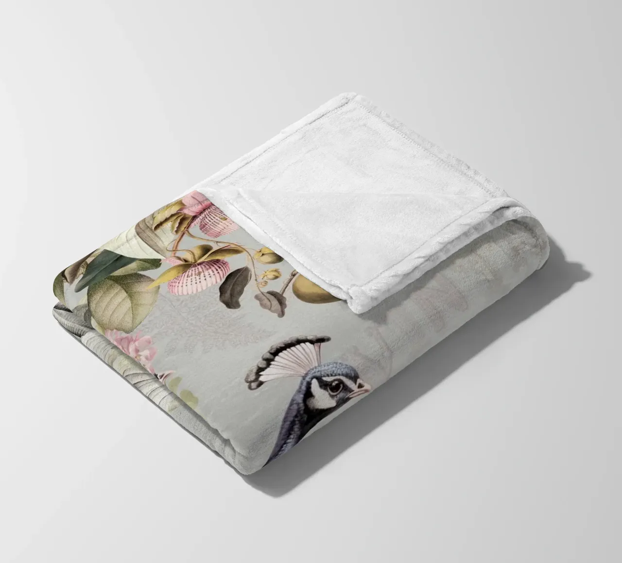 Piume esotiche in Paradiso 2 coperta in pile da Vintage World - Uta Naumann