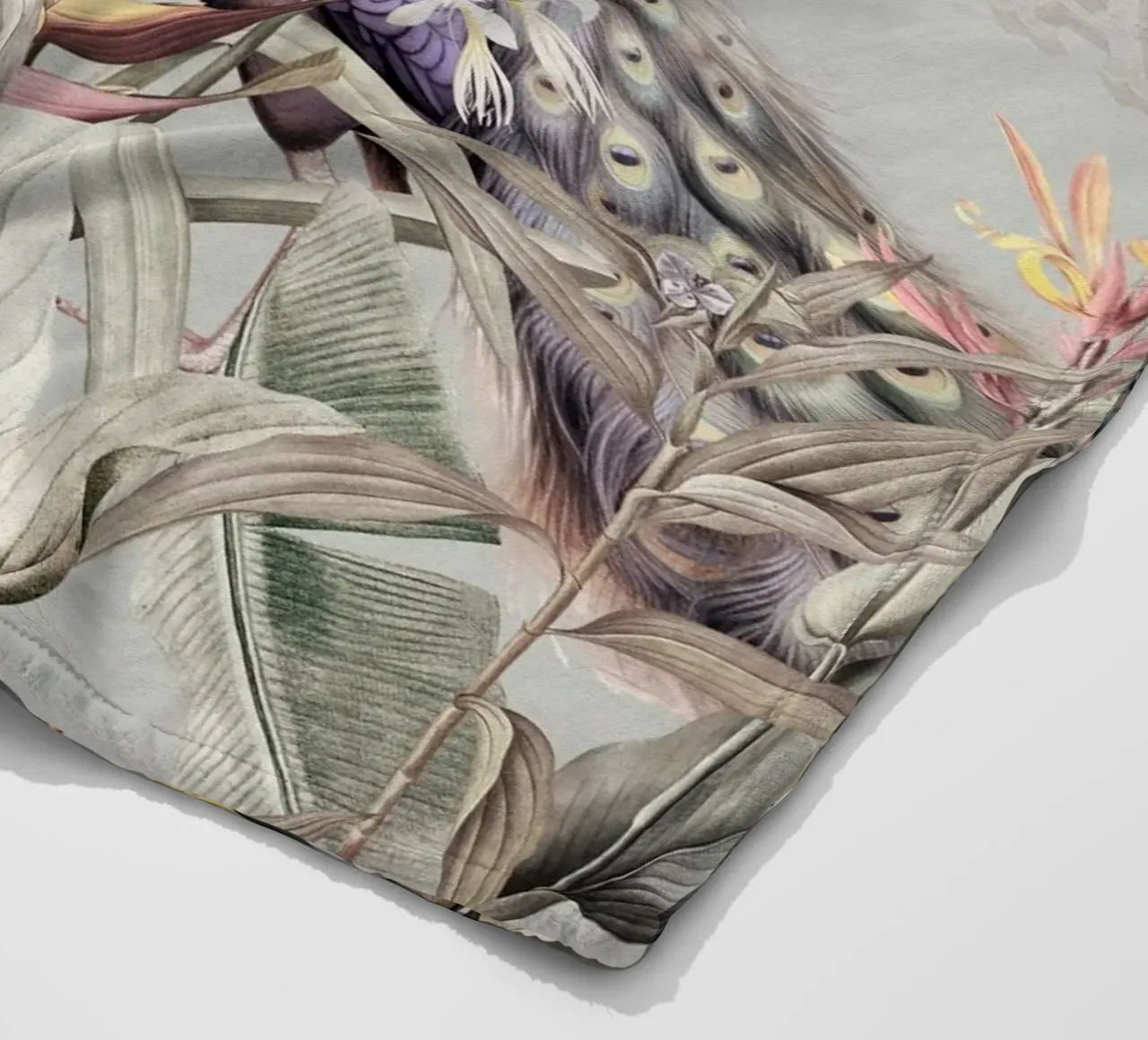 Piume esotiche in Paradiso 2 coperta in pile da Vintage World - Uta Naumann