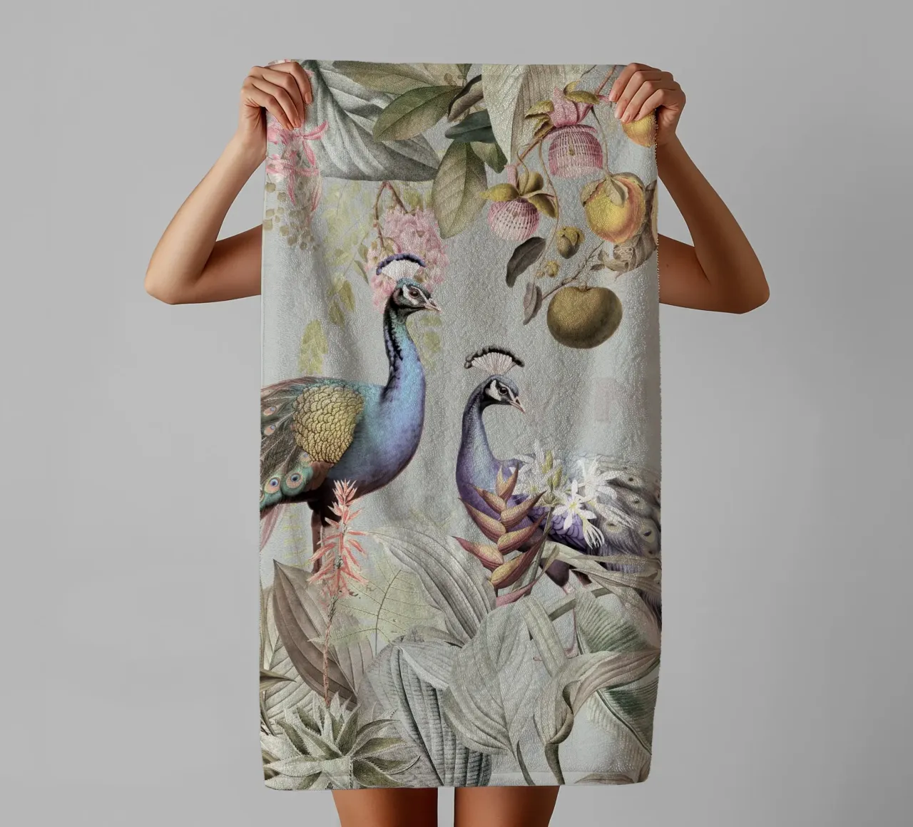 Piume esotiche in Paradiso 2 asciugamano da bagno da Vintage World - Uta Naumann