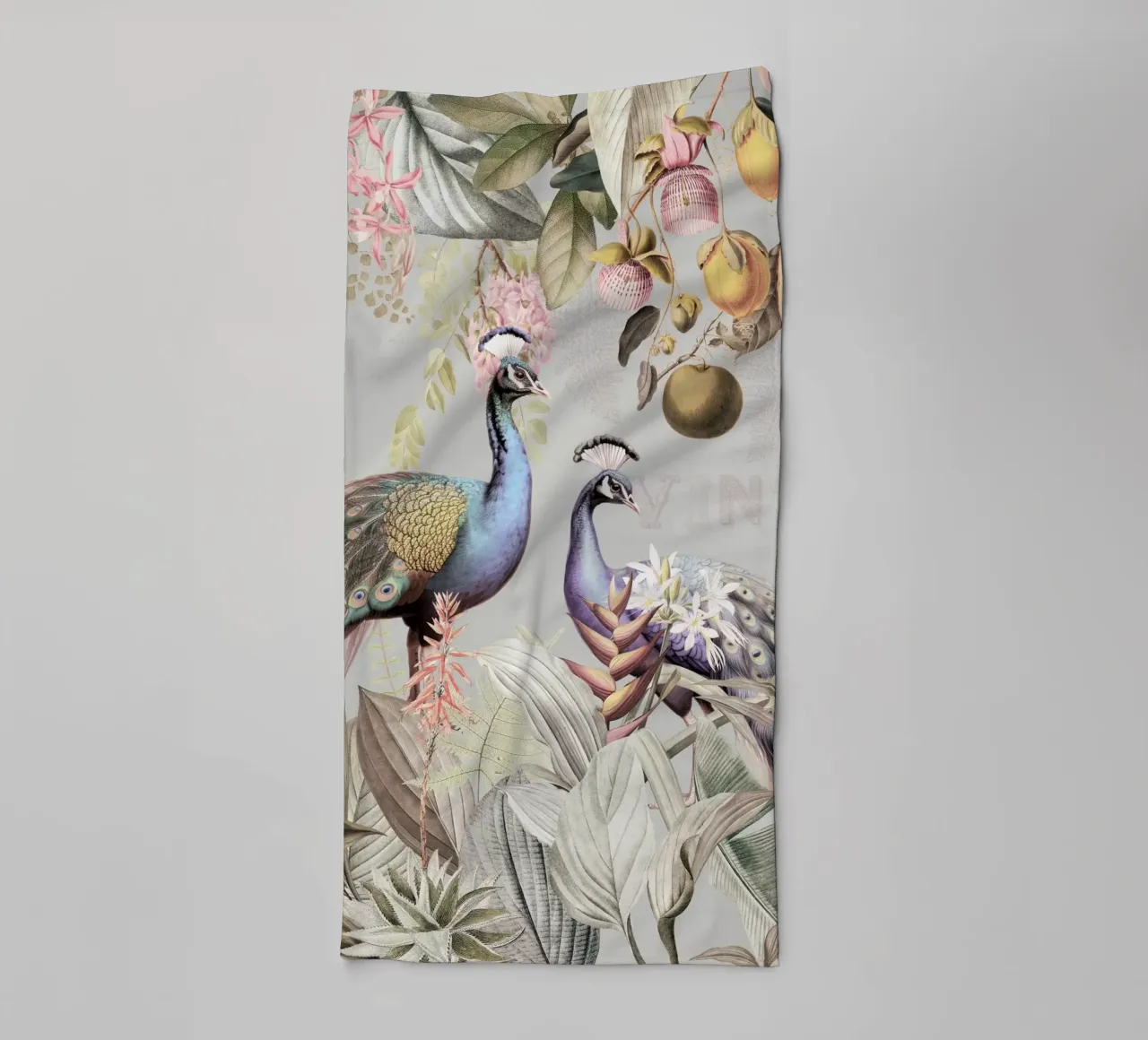Piume esotiche in Paradiso 2 asciugamano da bagno da Vintage World - Uta Naumann