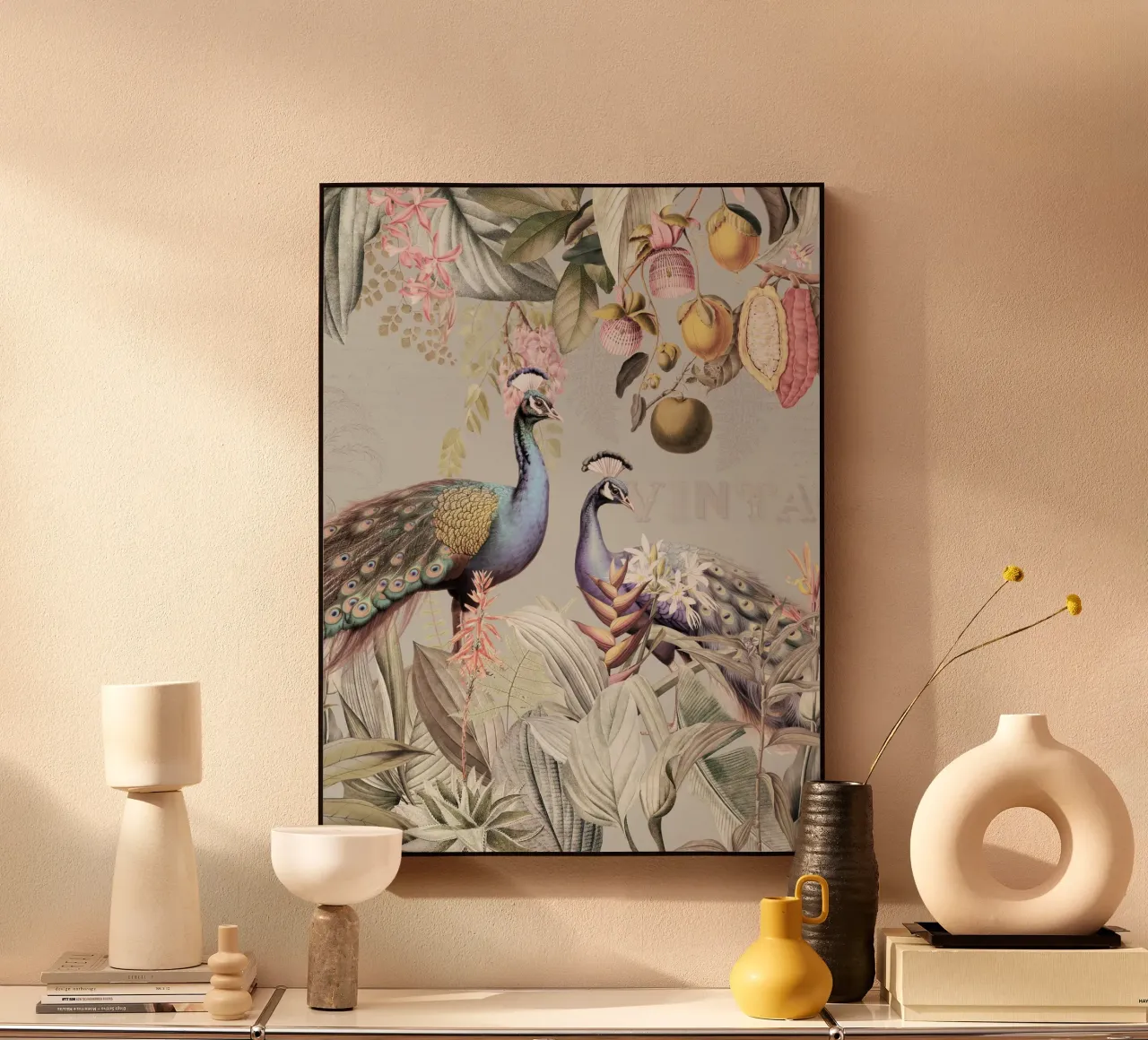 Piume esotiche in Paradiso 2 alluminio dibond da Vintage World - Uta Naumann