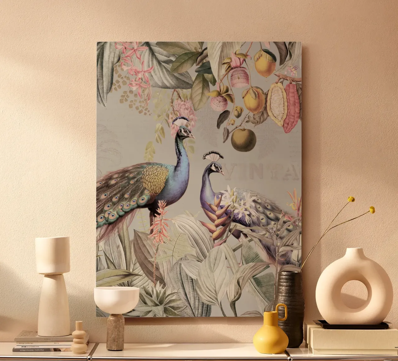 Piume esotiche in Paradiso 2 alluminio dibond da Vintage World - Uta Naumann