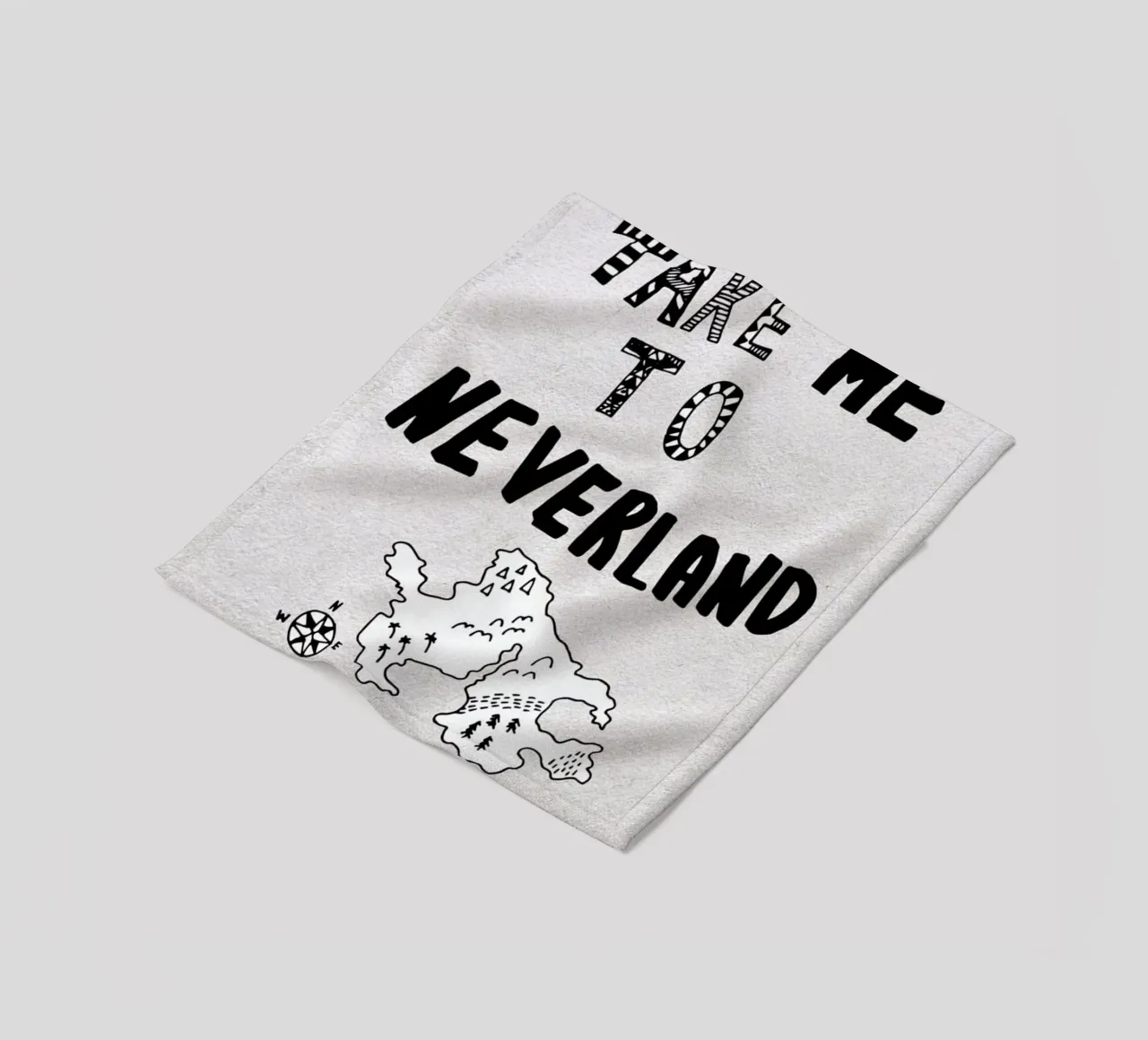 Take Me To Neverland Fleecedecke von Vasare Nar