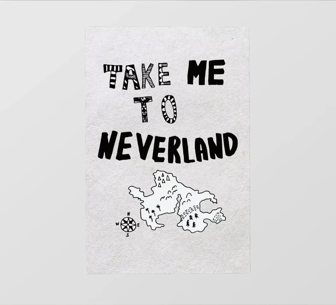 Take Me To Neverland telo in pvc da Vasare Nar