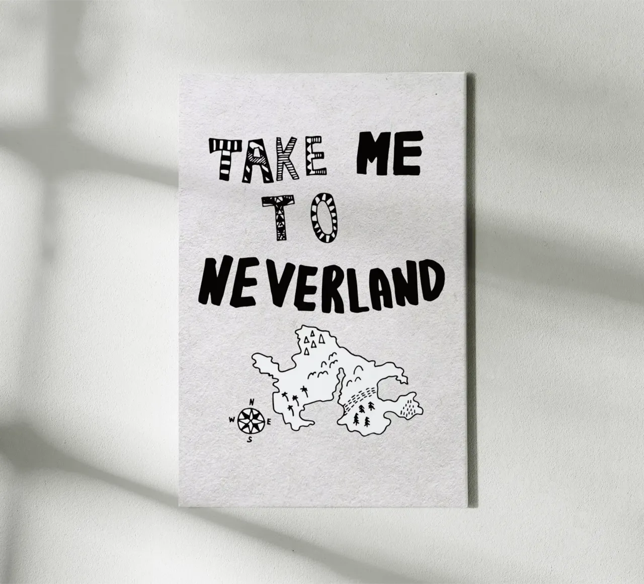 Take Me To Neverland tela con Cornice a cassetta da Vasare Nar