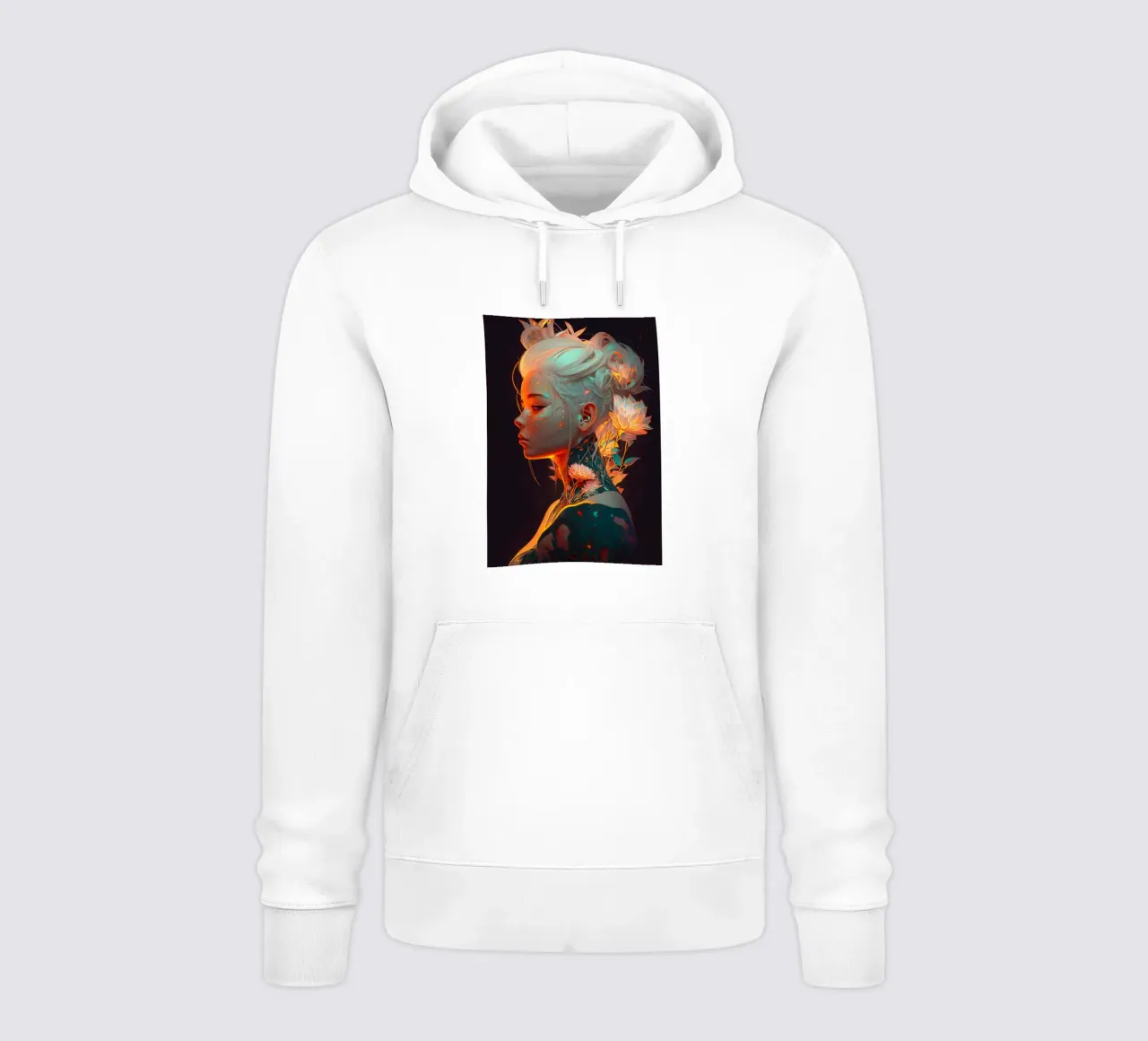 Bella donna di fiori felpa con cappuccio da Lootprint