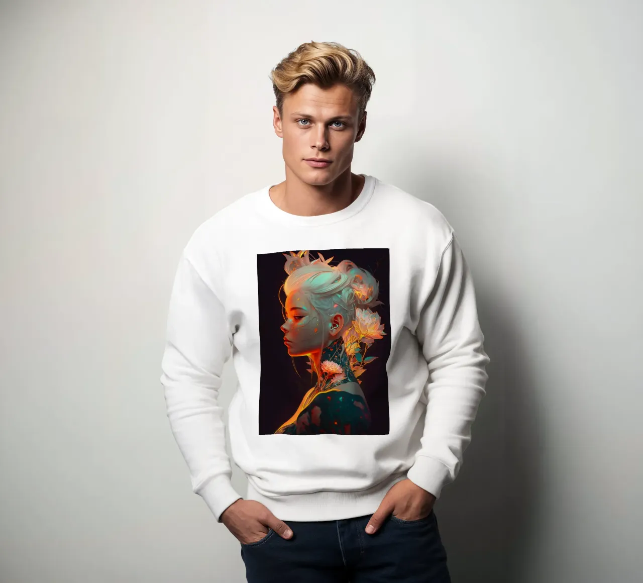 Bella donna di fiori felpa da Lootprint