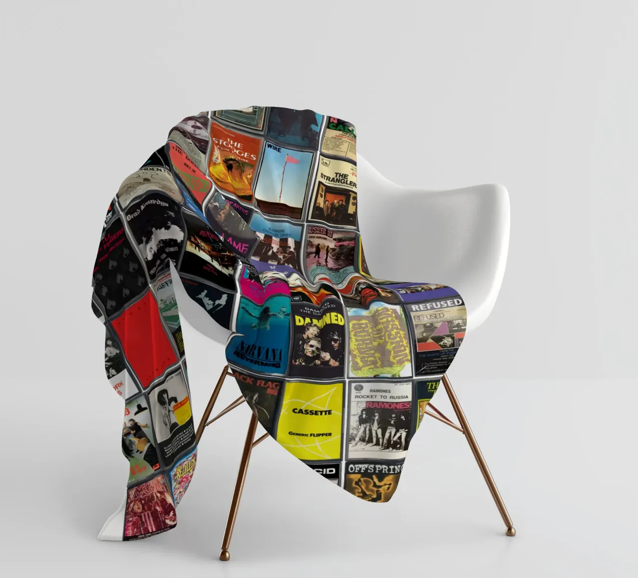I più grandi album punk di tutti i tempi - Copertine di cassette vintage coperta in pile da MrMustardPrints