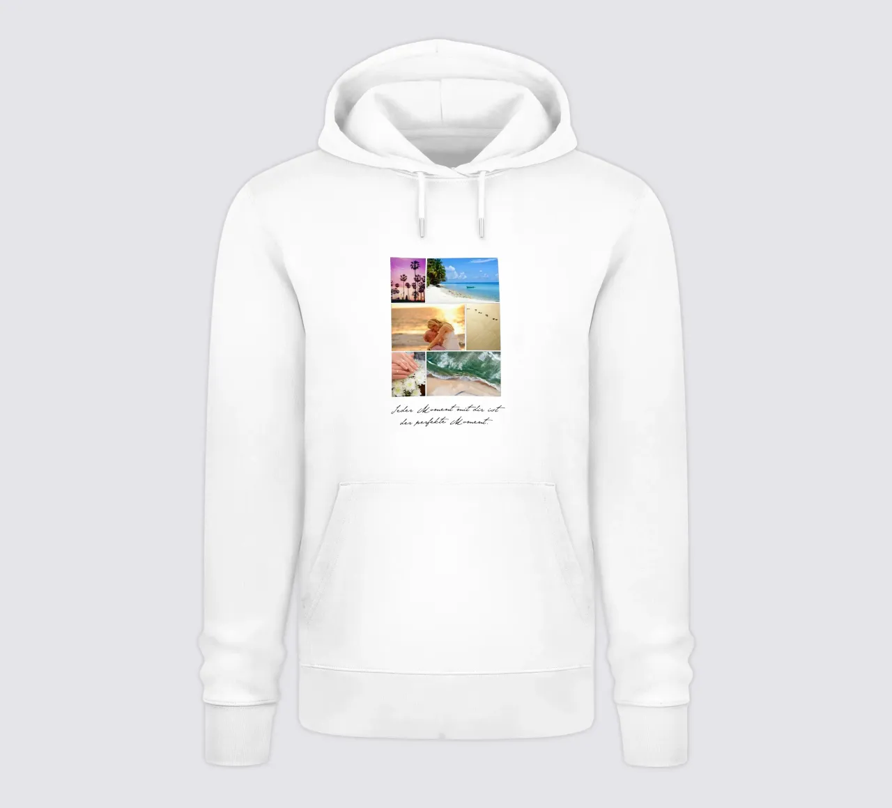 Jeder Moment felpa con cappuccio da WORTSPIEL