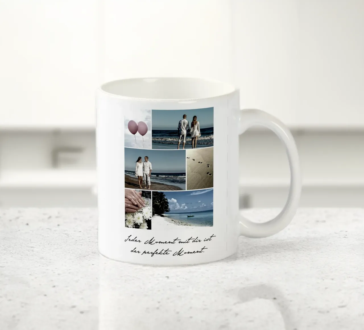 Jeder Moment tazza in ceramica da WORTSPIEL