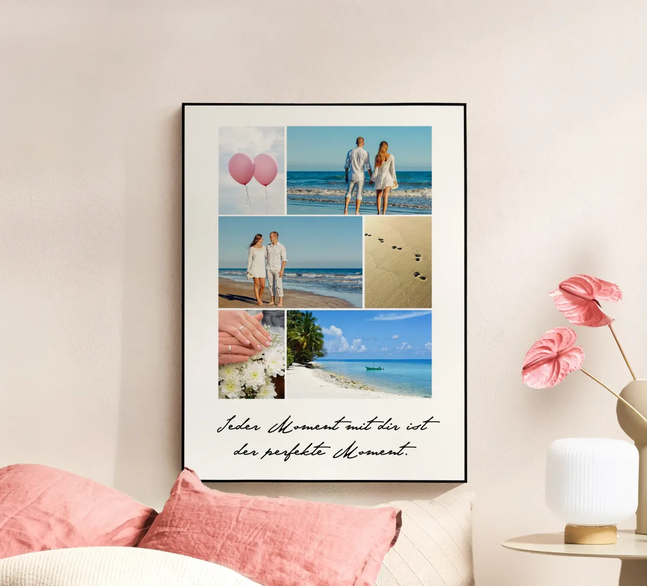 Jeder Moment plexiglass da WORTSPIEL