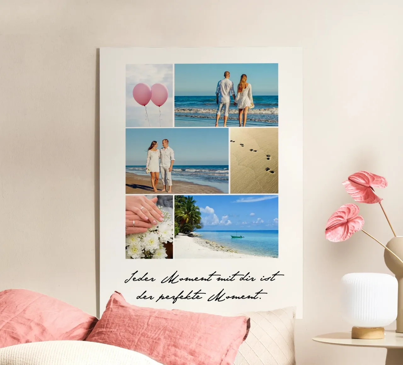 Jeder Moment plexiglass da WORTSPIEL