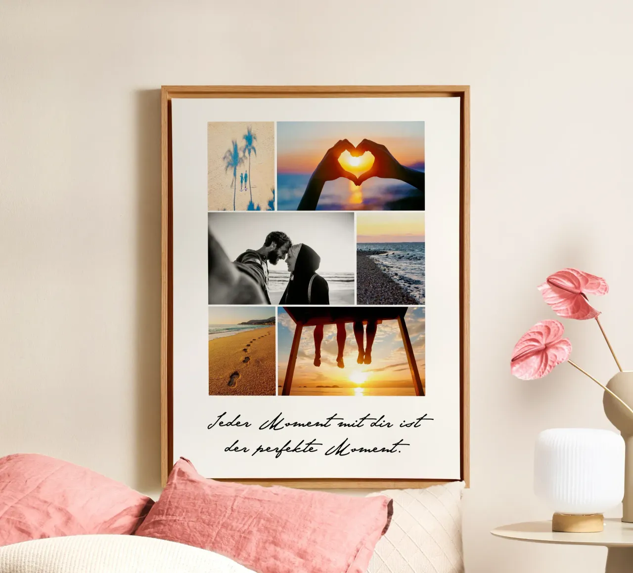 Jeder Moment canvas met Baklijst van WORTSPIEL