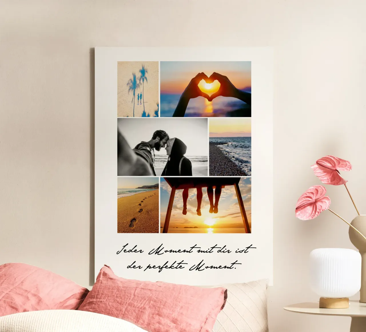Jeder Moment canvas met Baklijst van WORTSPIEL