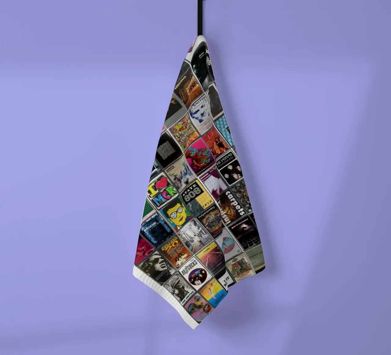 Manchester Music - Raccolta di cassette d'epoca canovaccio da cucina da MrMustardPrints