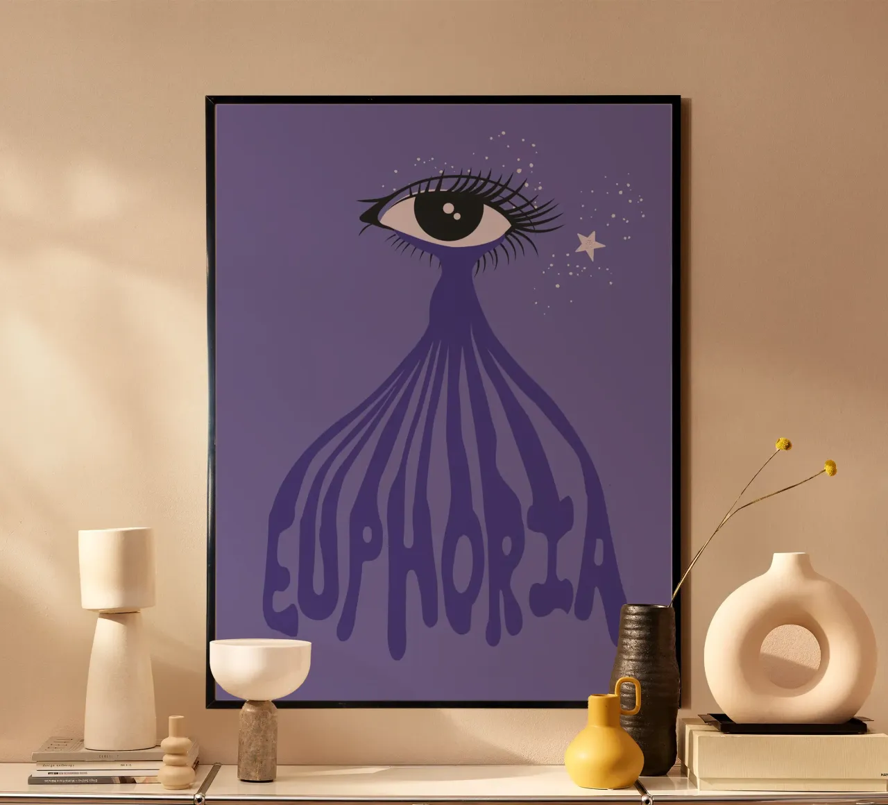 Euphoria poster con telaio in alluminio da 2toastdesign
