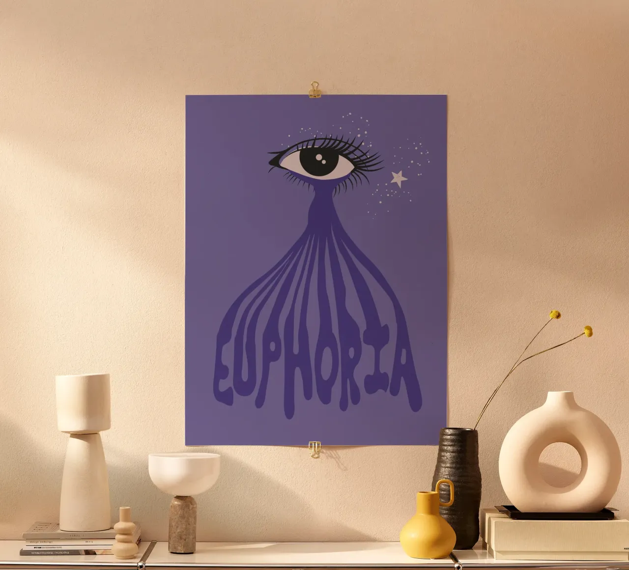 Euphoria poster con telaio in alluminio da 2toastdesign