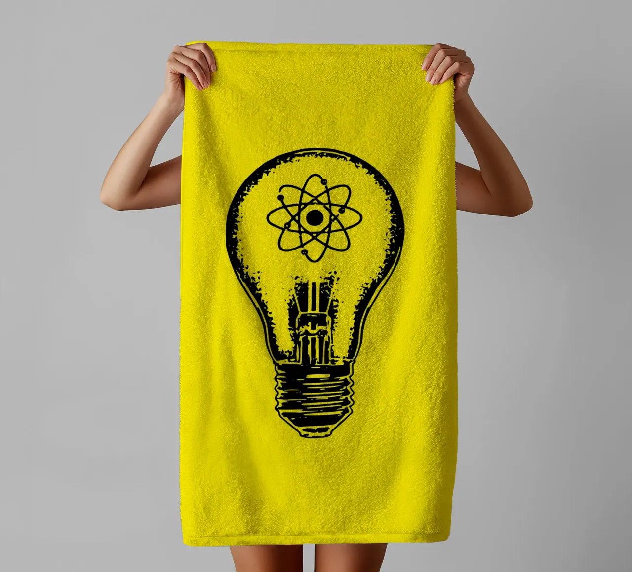Atom Science Idea towel by Tobe Fonseca