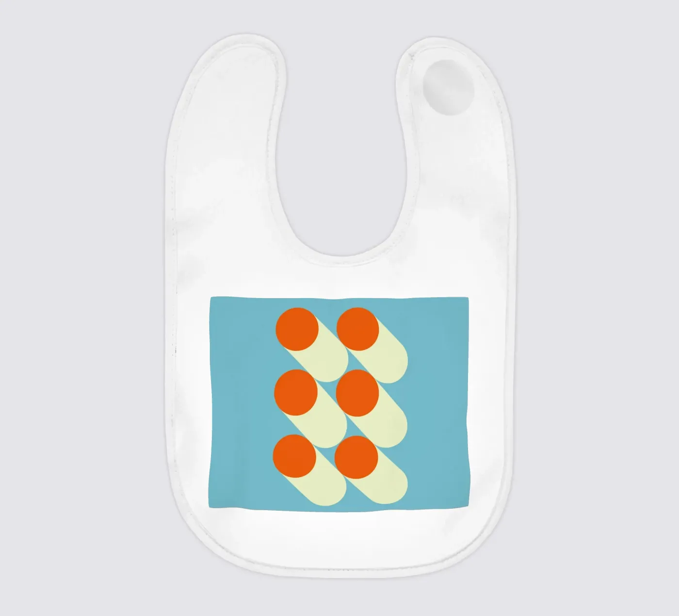 Retro geometric pattern bavaglino da Whole©