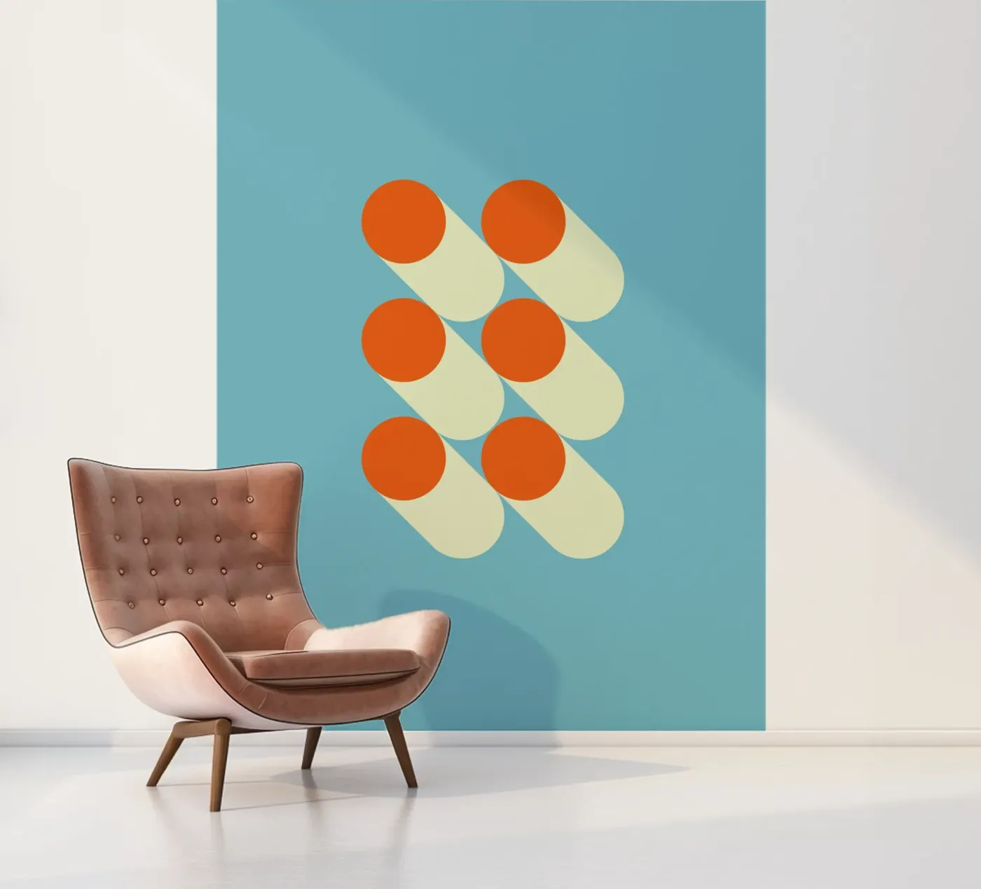 Geometrisch patroon fotobehang van Whole©