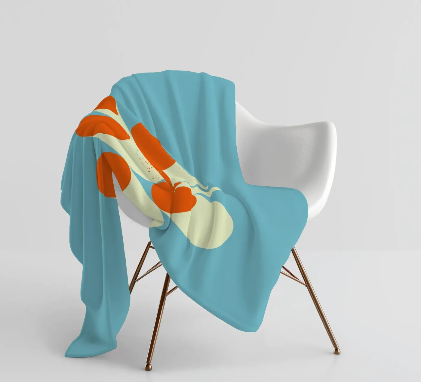 Retro Geometrisches Muster Fleecedecke von Whole©