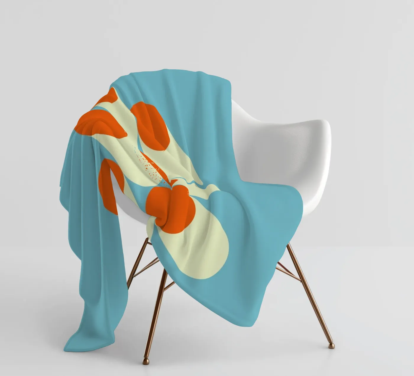 Retro Geometrisches Muster Fleecedecke von Whole©