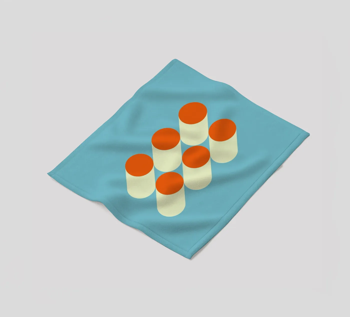 Retro Geometrisches Muster Fleecedecke von Whole©