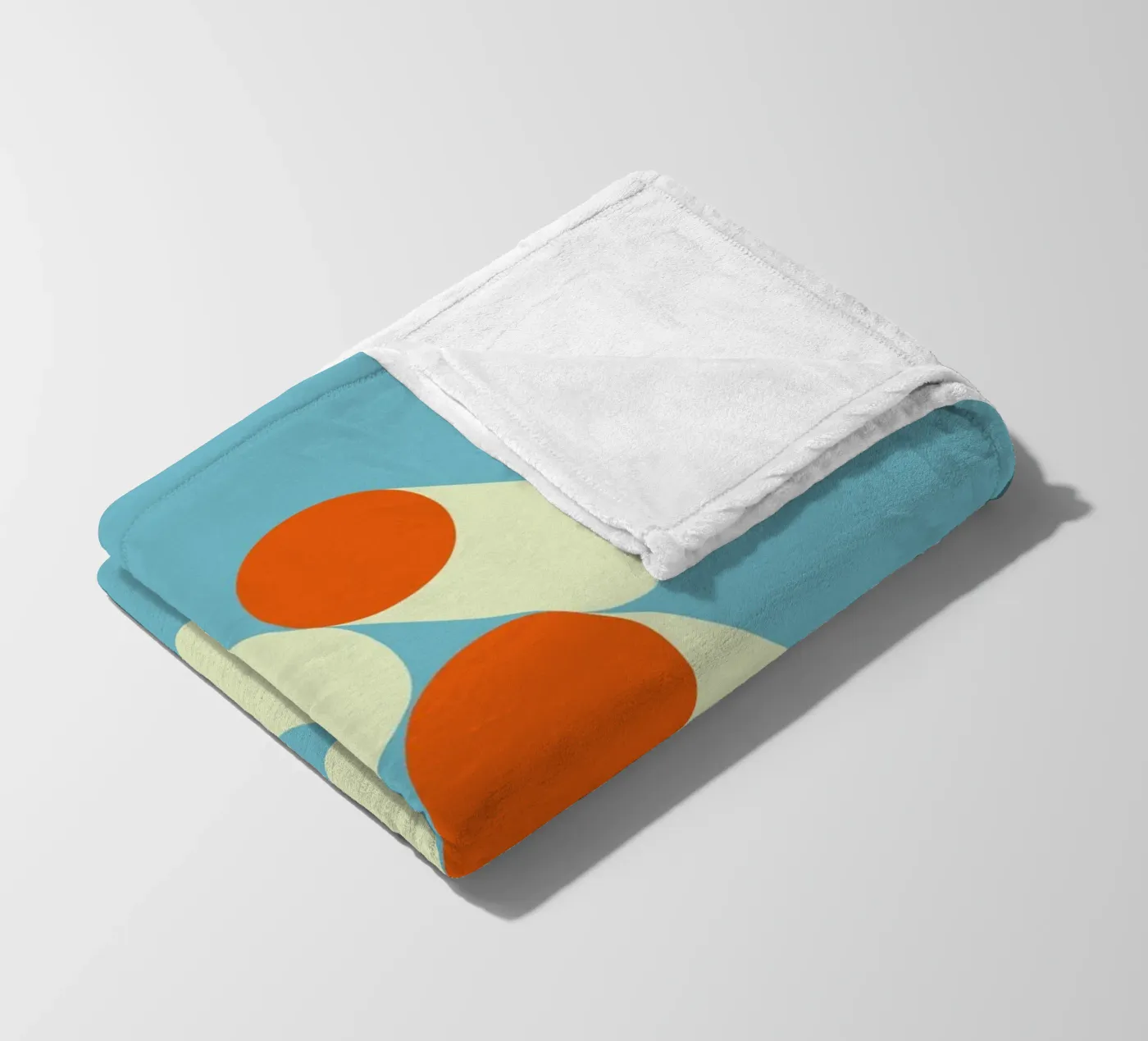 Retro Geometrisches Muster Fleecedecke von Whole©