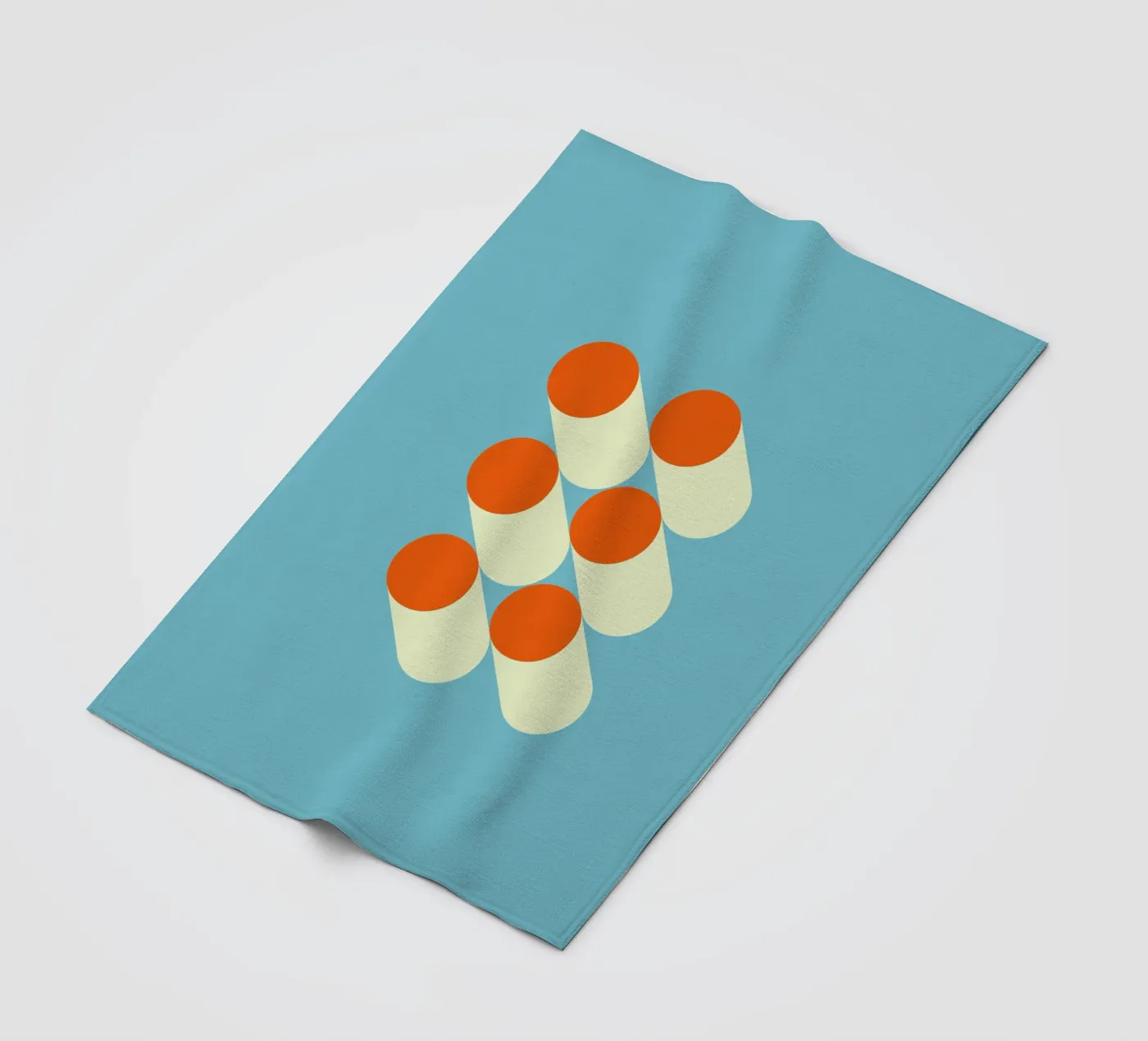 Retro Geometrisches Muster Fleecedecke von Whole©