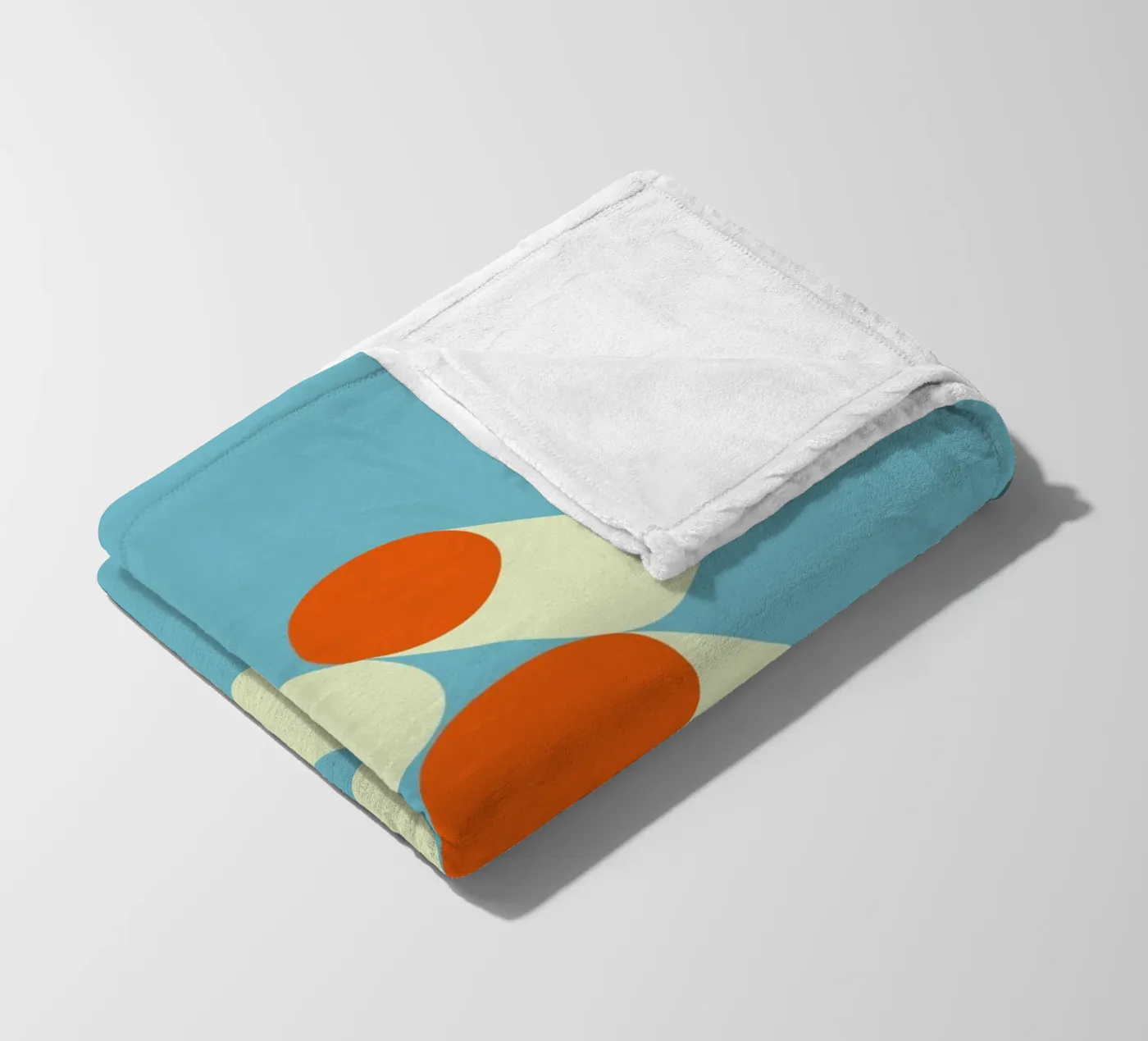 Retro Geometrisches Muster Fleecedecke von Whole©