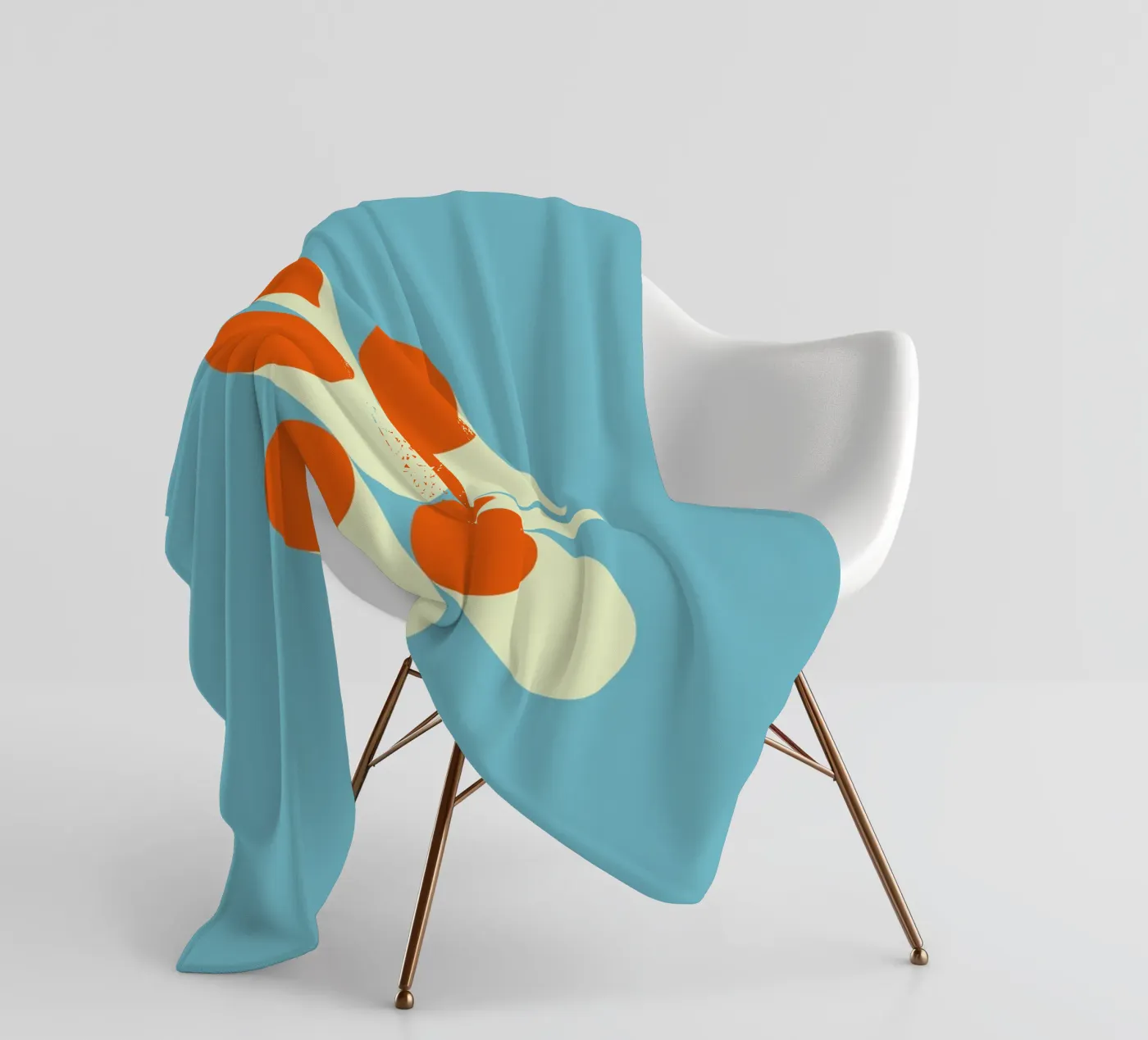 Retro Geometrisches Muster Fleecedecke von Whole©