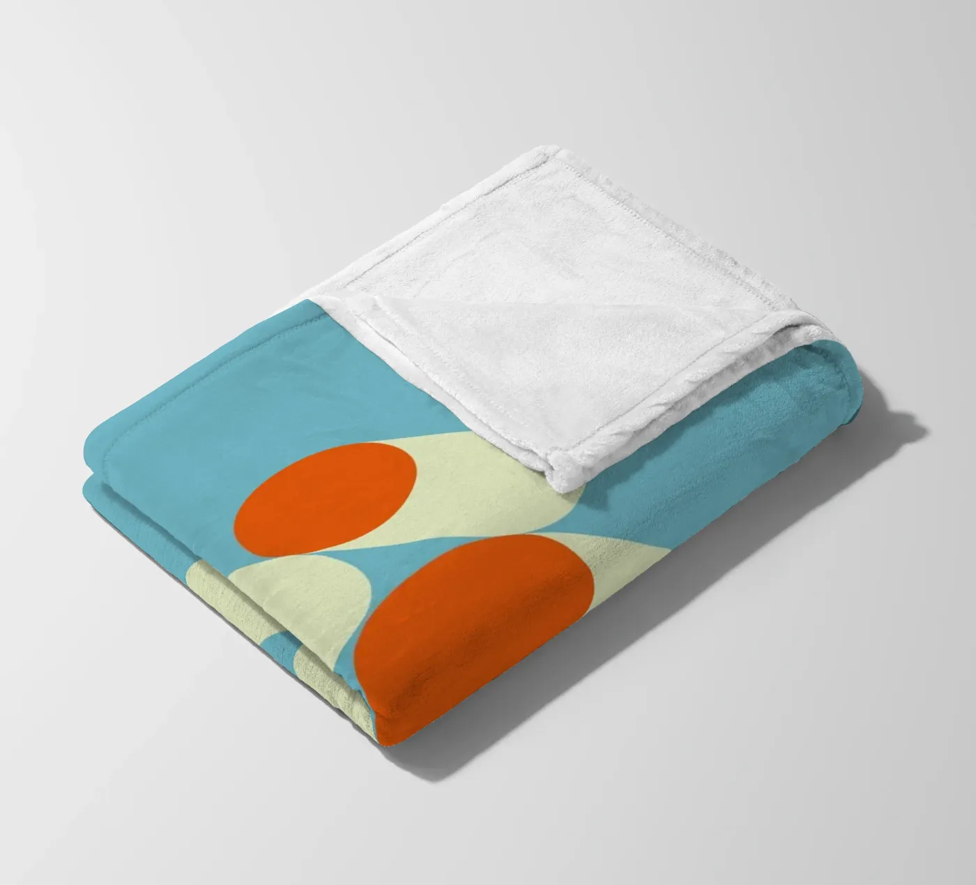 Retro Geometrisches Muster Fleecedecke von Whole©