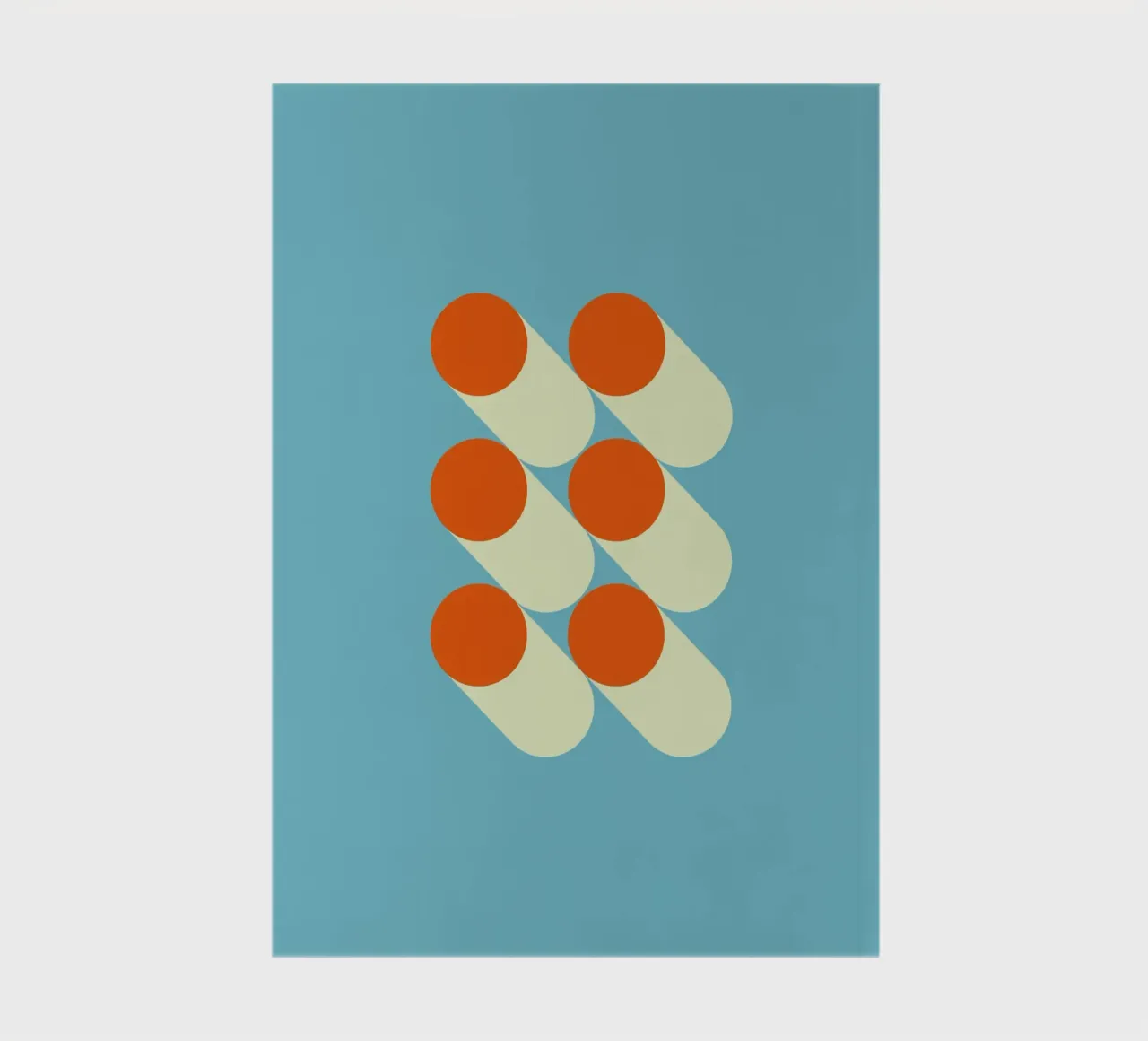 Retro geometric pattern notebook by Whole©