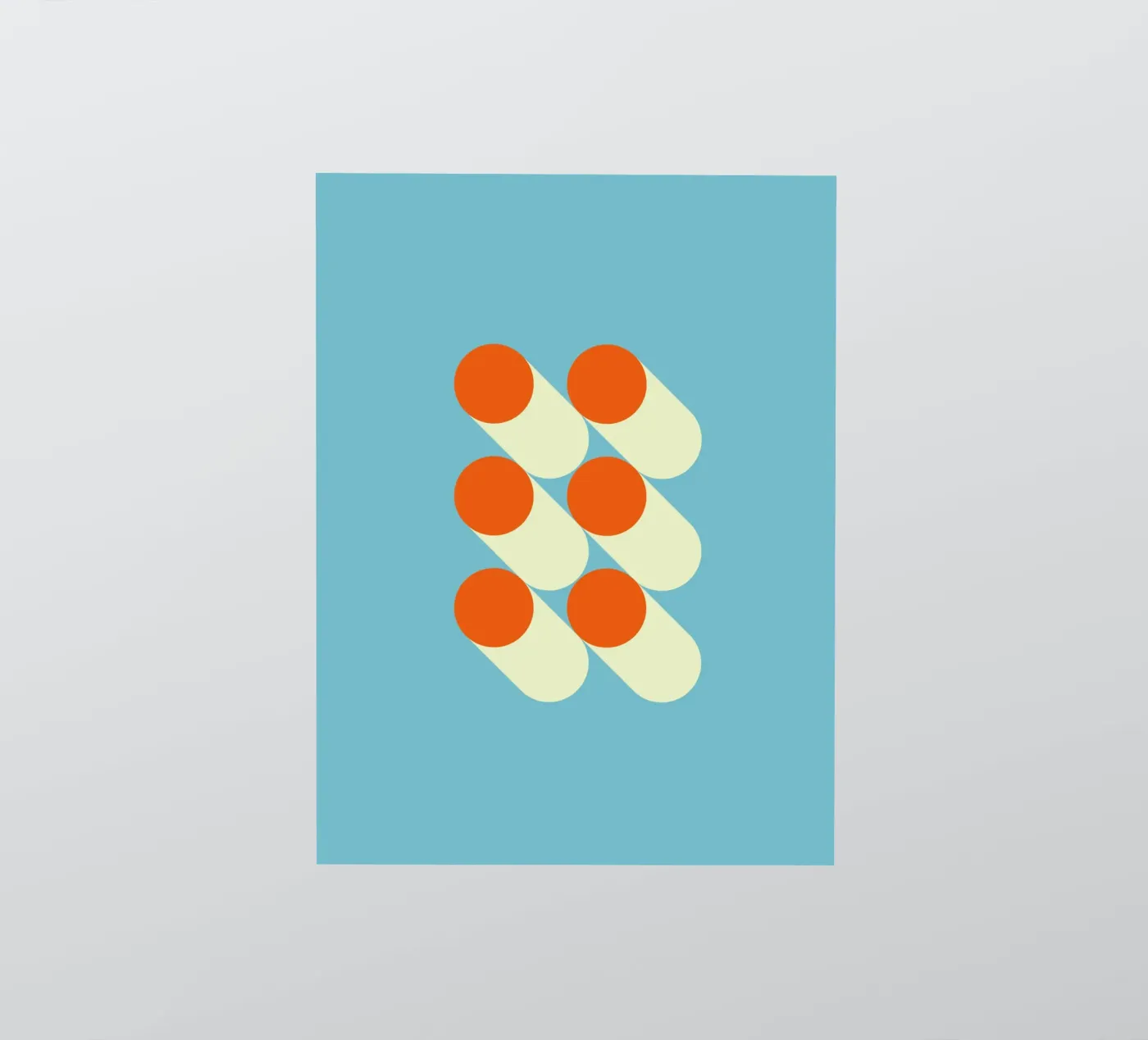 Retro geometric pattern sticker by Whole©